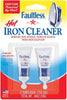 FAULTLESS Hot Iron Cleaner,  Steam Iron Cleaner, Removes Melted Fabrics, Glue, Hard Water, Lime Deposits &Amp; Starch - 2 X 017 Oz Tubes Blister Packs